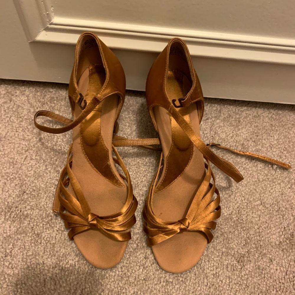 Capezio Dance Ballroom Heels with ankle strap